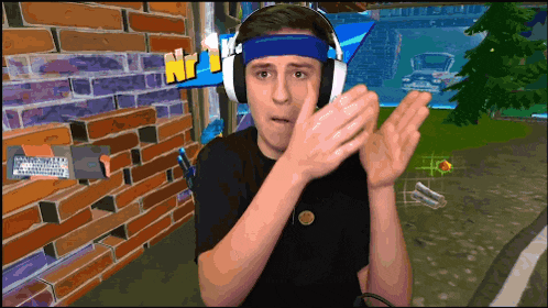a man wearing headphones and a headband with np 1 on it