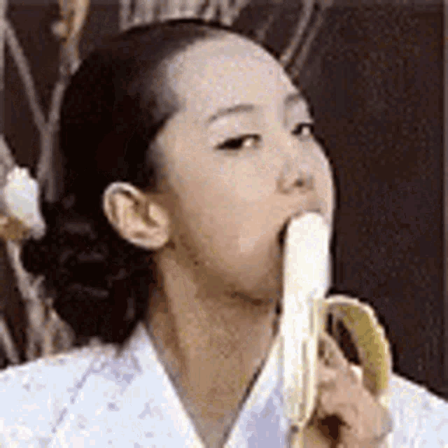 Banana Put It In My Mouth GIF - Banana Put It In My Mouth Lick GIFs