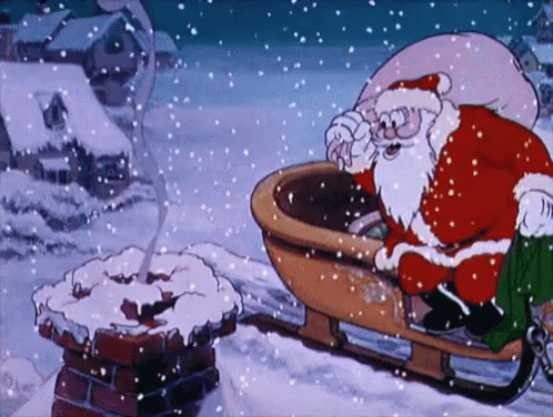 Chimney Santa Clause GIF - Chimney Santa Clause Christmas Eve GIFs