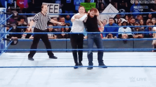The Miz Dean Ambrose GIF - The Miz Dean Ambrose Skull Crushing Finale GIFs