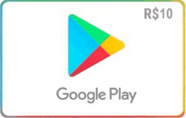 a google play gift card for r $ 10
