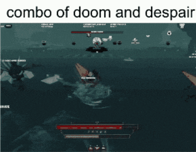 a screenshot of a video game with the words combo of doom and despair below it