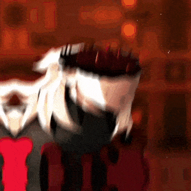 a blurry picture of a person wearing a crown on their head
