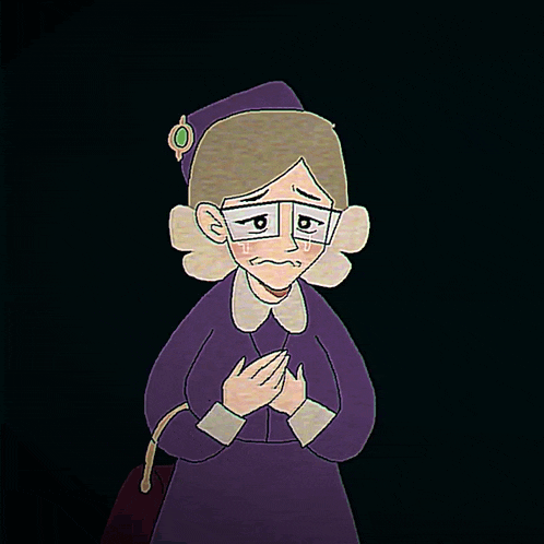 a cartoon character with glasses and a hat is crying .