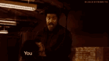 a man with a mustache is making a funny face and saying you done fucked up now