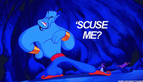 Aladdin Genie GIF - Aladdin Genie Scuse Me GIFs
