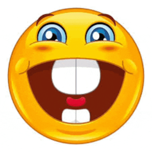 a smiley face with a big smile on it and a big mouth .