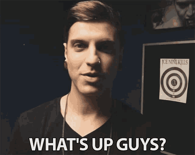 a man says what 's up guys in front of a target