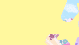 a pixel art of three girls standing in front of a gingerbread house