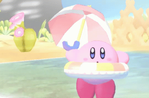 Kirby Summer GIF - Kirby Summer Pool GIFs