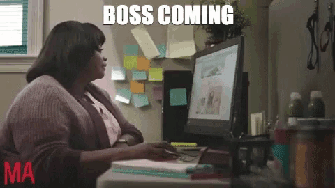 Boss Coming Act Like Youre Working GIF