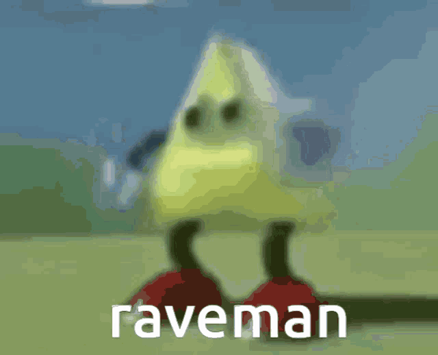 a picture of a cartoon character with the word raveman on it