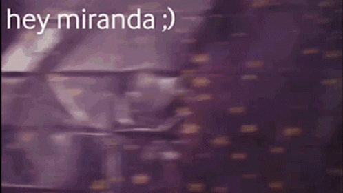 Miranda Hi GIF - Miranda Hi Hi Miranda GIFs