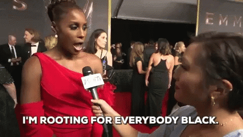 Issa Rae Rooting For Everyone Black GIF - Issa Rae Rooting For Everyone Black GIFs