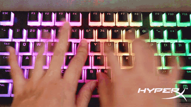 Hyperx Keyboard GIF - Hyperx Keyboard Rgb GIFs