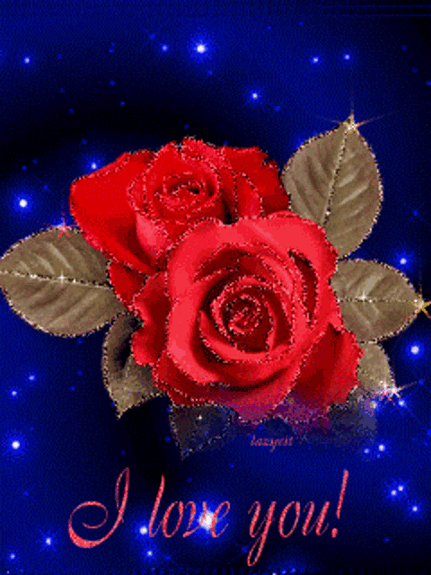 a greeting card that says i love you