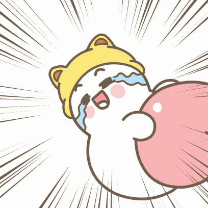 a cartoon drawing of a cat wearing a yellow hat and holding a pink heart