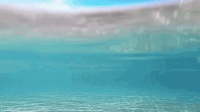 the sun is shining brightly over a body of water
