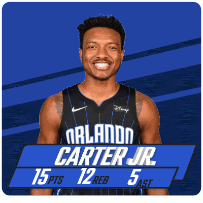 orlando carter jr has 15 pts 12 reb 5 ast