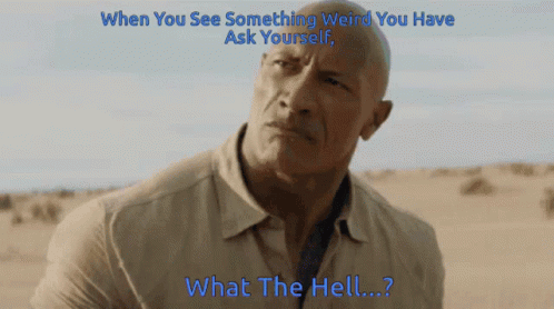 What The Hell The Rock GIF - What The Hell The Rock Something Weird GIFs