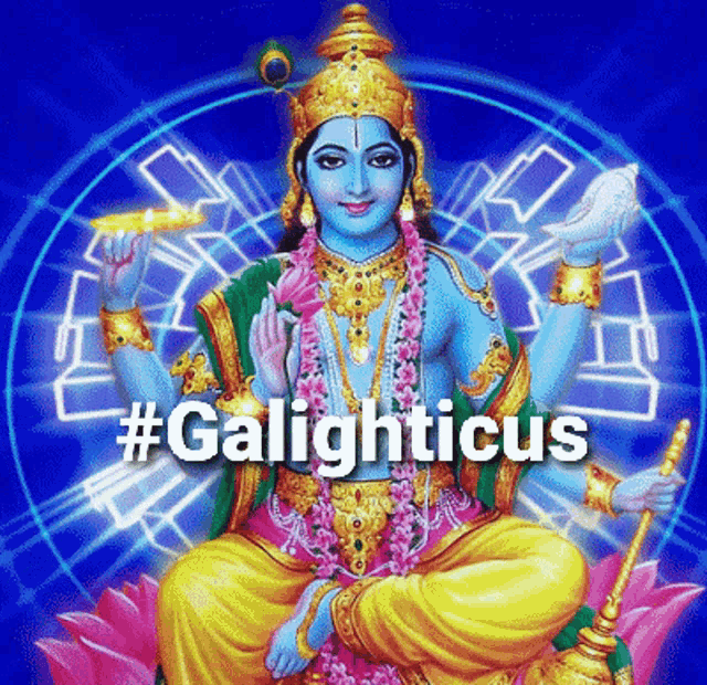 a painting of a goddess with the hashtag #galighticus