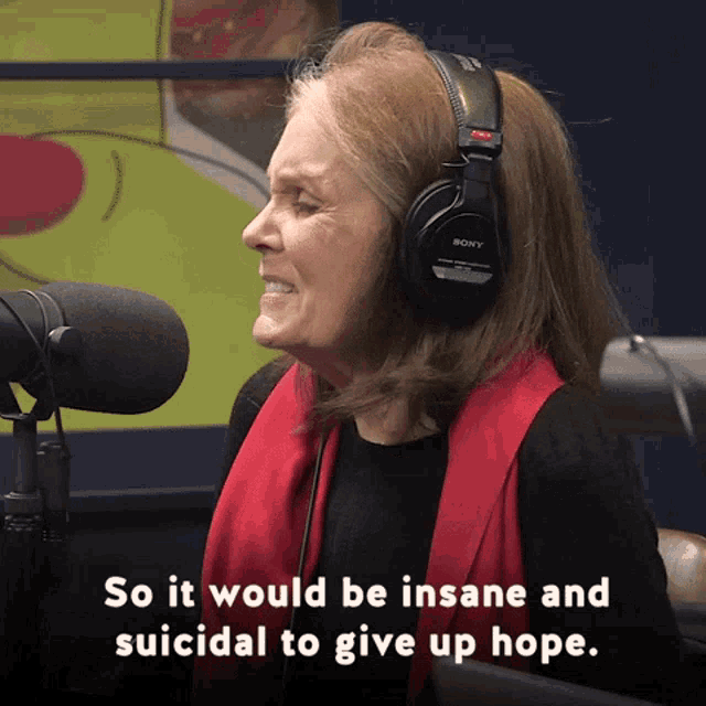 So It Would Be Insane And Suicidal To Give Up Hope Crooked Media GIF - So It Would Be Insane And Suicidal To Give Up Hope Crooked Media Pod Save America GIFs