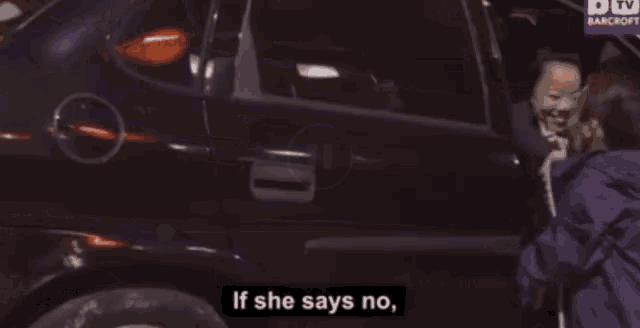 a black car with the words i have my friends to help me live without her on it