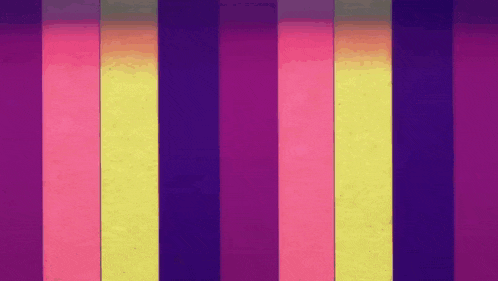 a colorful striped background with purple , pink , and yellow stripes