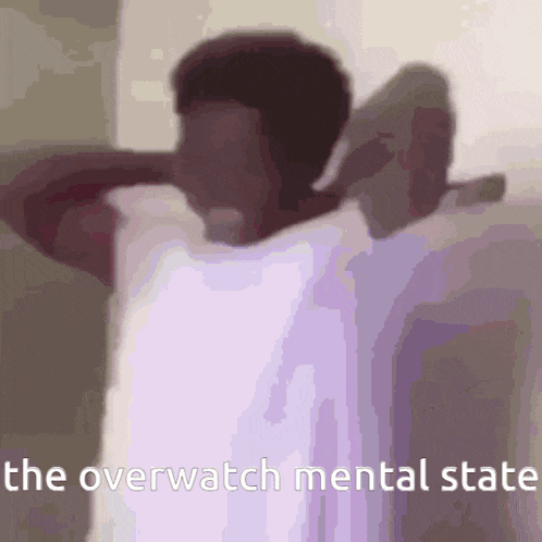 a picture of a person with the overwatch mental state written on the bottom