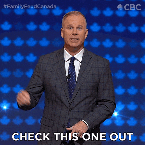 Check This One Out Gerry Dee GIF - Check This One Out Gerry Dee Family Feud Canada GIFs