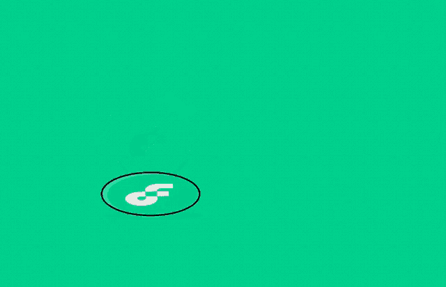 a cartoon of a person holding a green ball with the word flow in white letters
