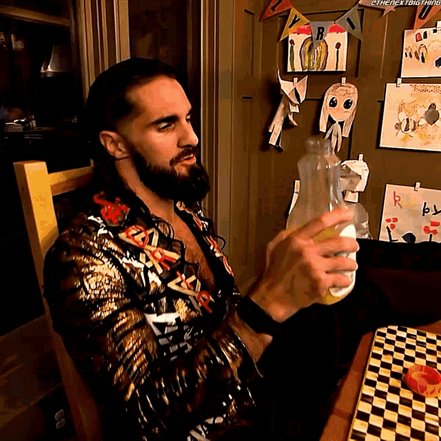 Seth Rollins Drink GIF - Seth Rollins Drink Drinks GIFs