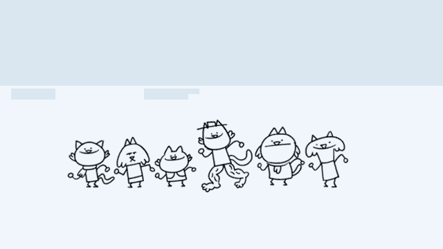 a black and white drawing of a group of cats standing next to each other