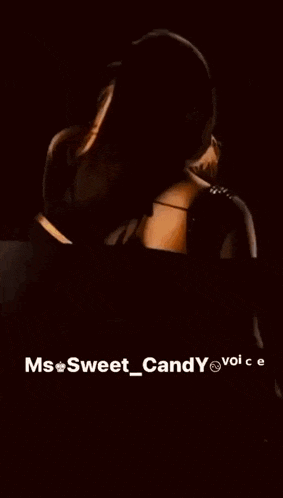 a woman in a black dress with the words ms sweet candy vol c on the bottom