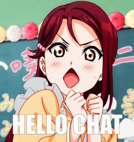 Hello Hello Chat GIF - Hello Hello Chat Riko Sakurauchi GIFs