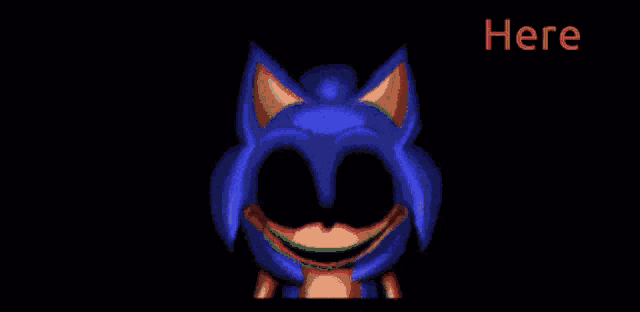a picture of a cartoon character with the words i am here