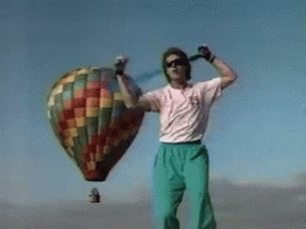 Hot Air Balloon Exercise GIF - Hot Air Balloon Exercise Man GIFs