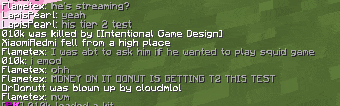 a screenshot of a video game that says flametex