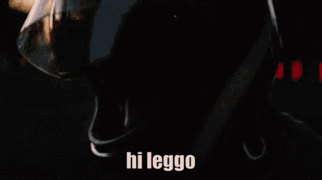 a person riding a bike in a park with the words hi leggo written on the bottom