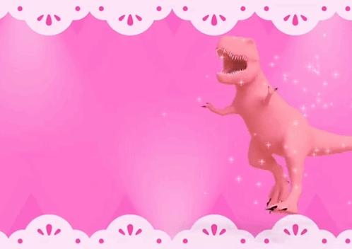 Pink Dinosaur I Love Pink GIF - Pink Dinosaur I Love Pink Pink GIFs