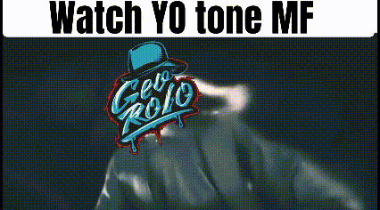 a poster that says " watch yo tone mf " on the bottom