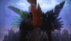 a blurred image of a bird with feathers flying in the sky