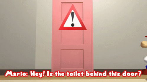 Smg4 Mario GIF - Smg4 Mario Hey Is The Toilet Behind This Door GIFs