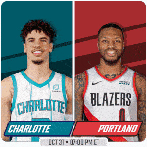 the charlotte blazers and portland blazers are playing on oct 31