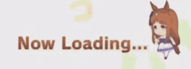 a picture of a girl and a horse with the words now loading ..
