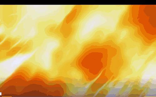 a yellow and orange background with a few lines