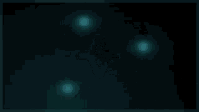 a glowing heart is drawn on a black background