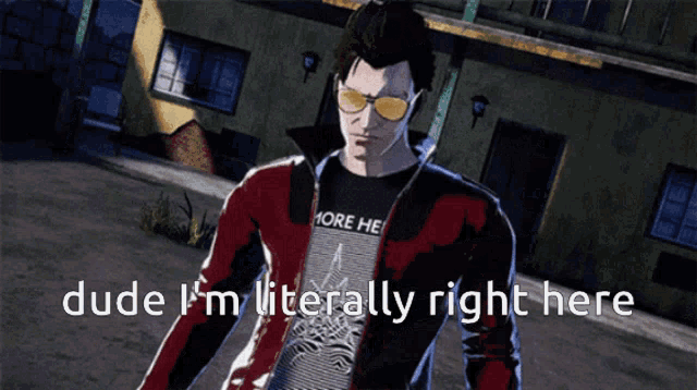 No More Heroes3 Dude Im Literally Right Here GIF - No More Heroes3 Dude Im Literally Right Here GIFs