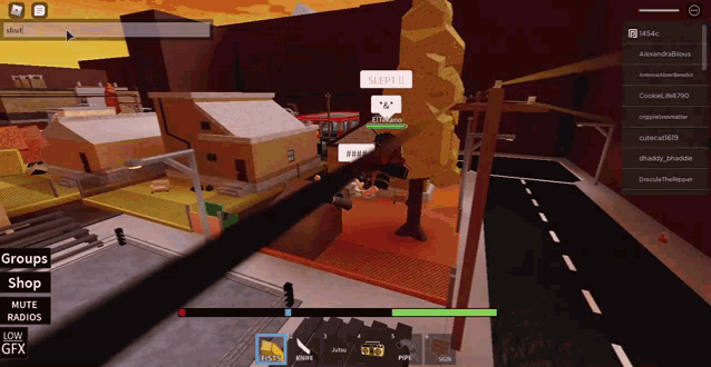 a screenshot of a video game that says sleepy in the corner