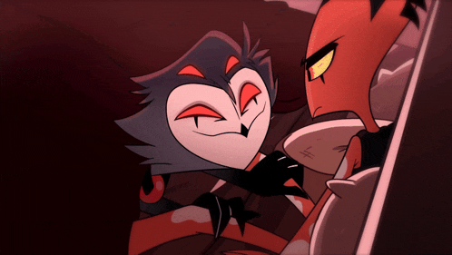 a couple of cartoon characters one of which is an owl and the other is a demon